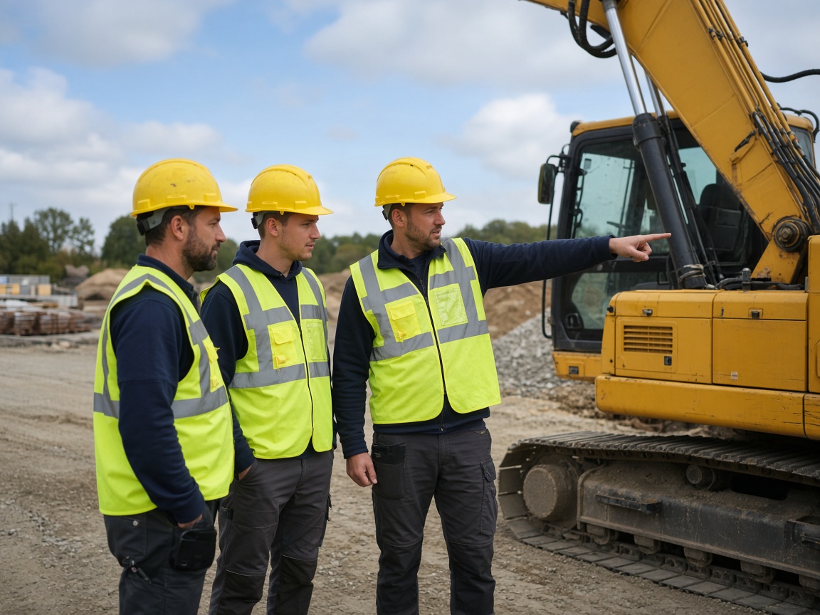 Construction site representing practical operator training