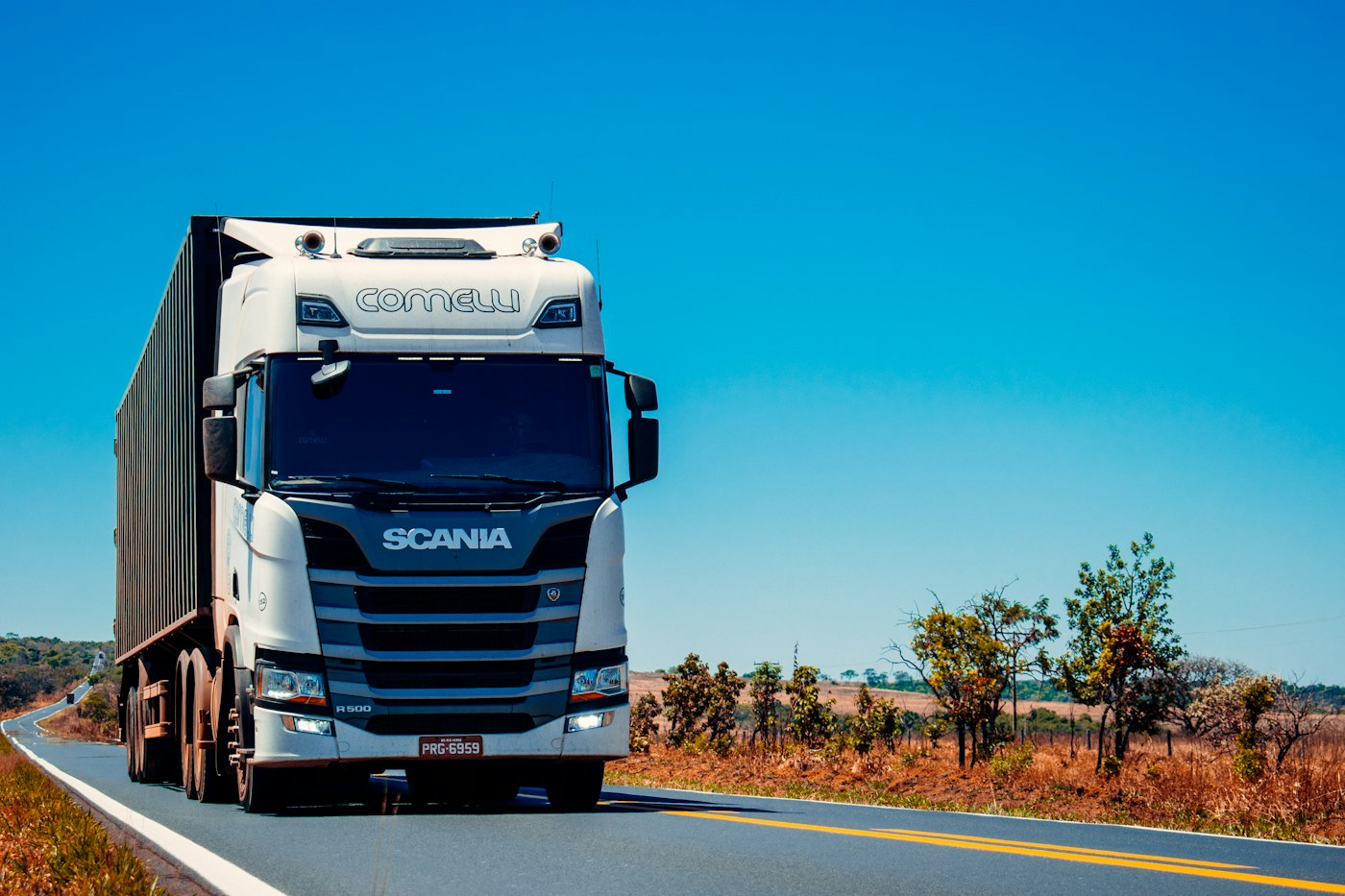 Heavy trailer used for professional driving training